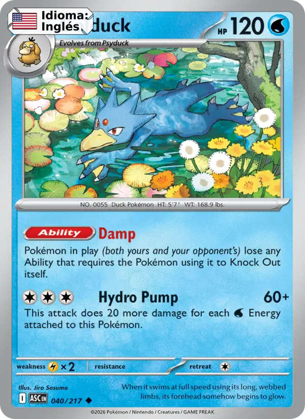 Golduck — Inglés
