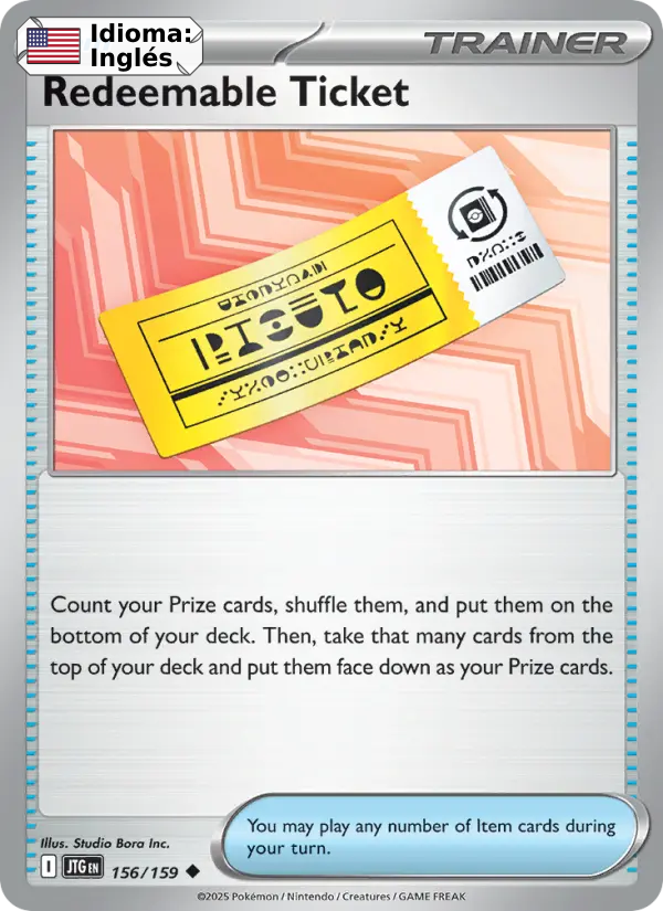 Redeemable Ticket — Inglés