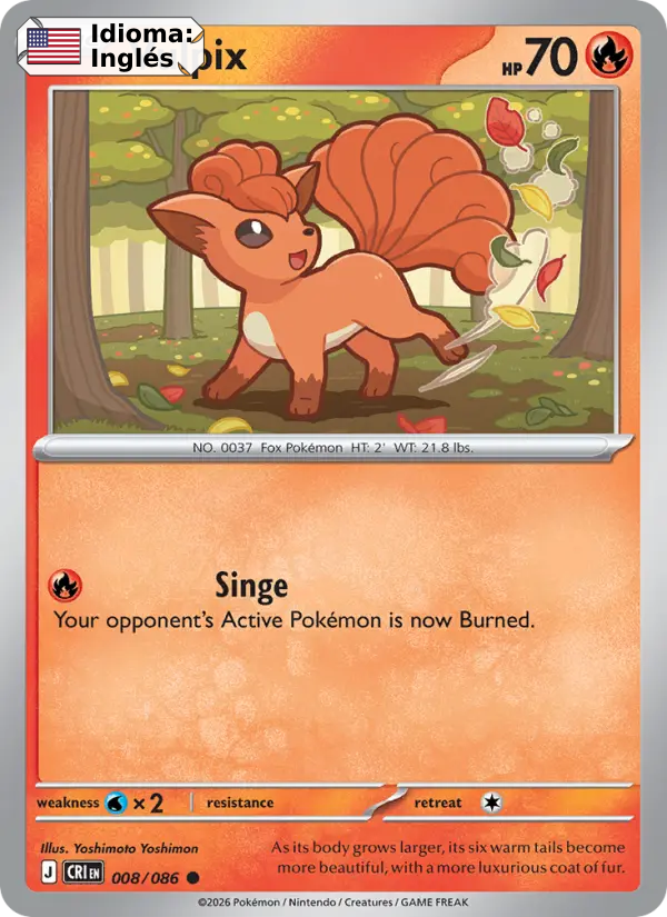 Vulpix — Inglés