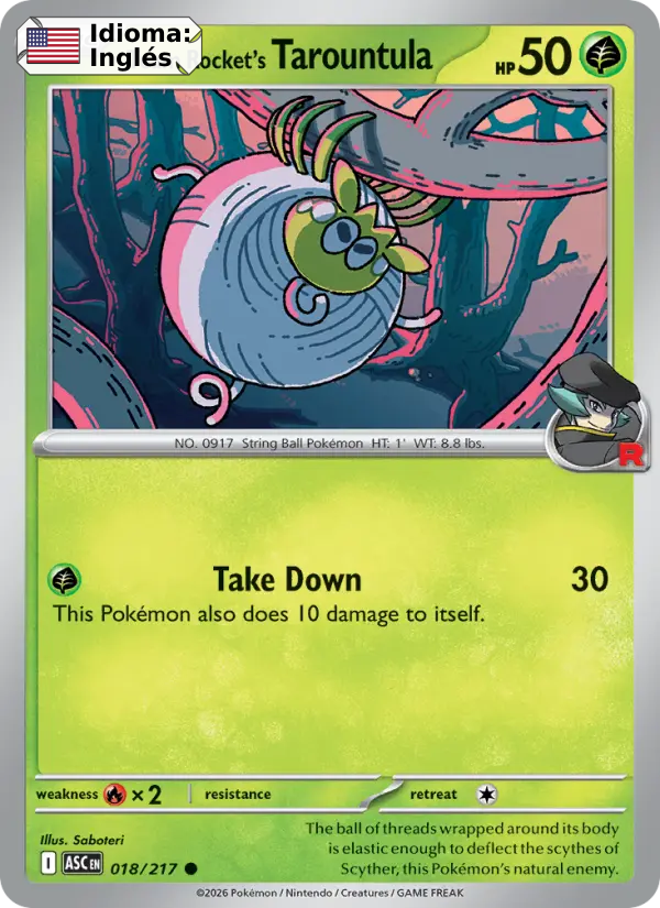 Team Rocket's Tarountula — Inglés