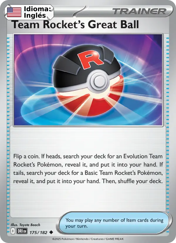 Team Rocket's Great Ball — Inglés