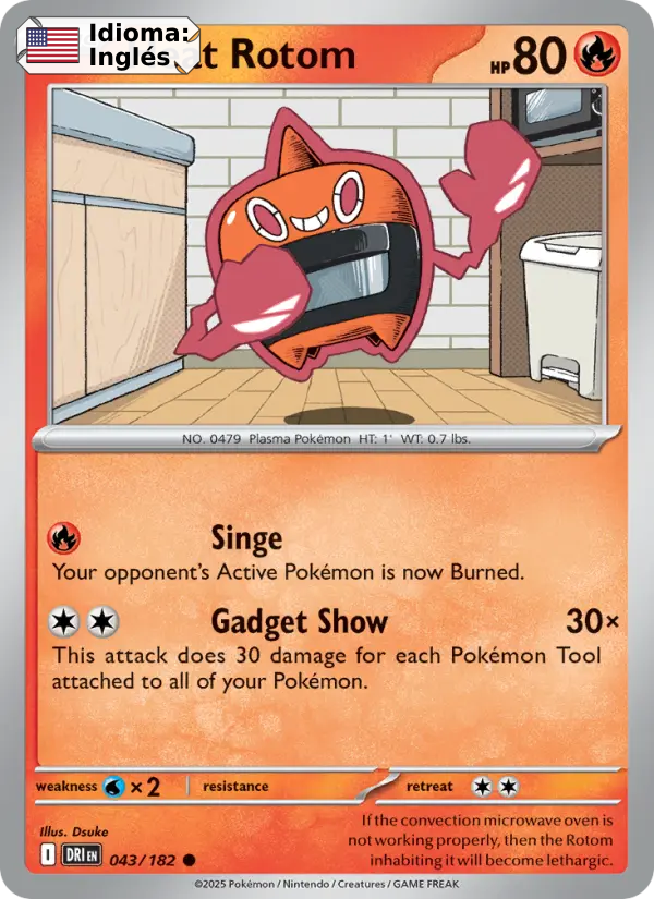 Heat Rotom — Inglés