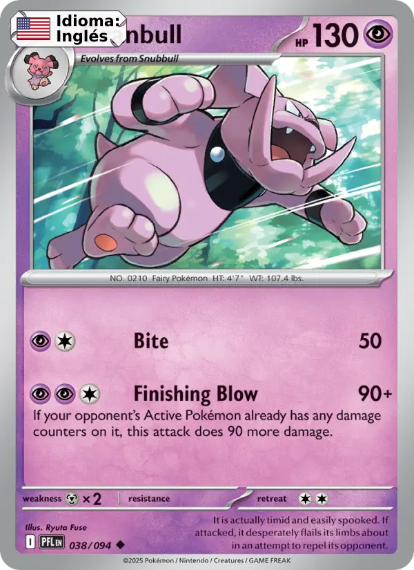 Granbull — Inglés