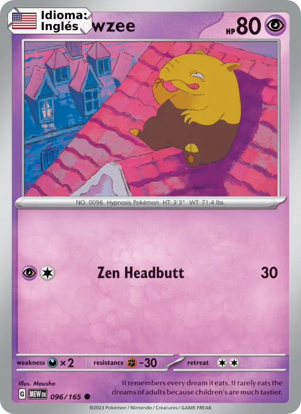 Drowzee — Inglés
