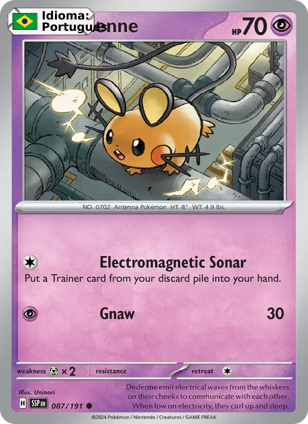 Dedenne — Portugués