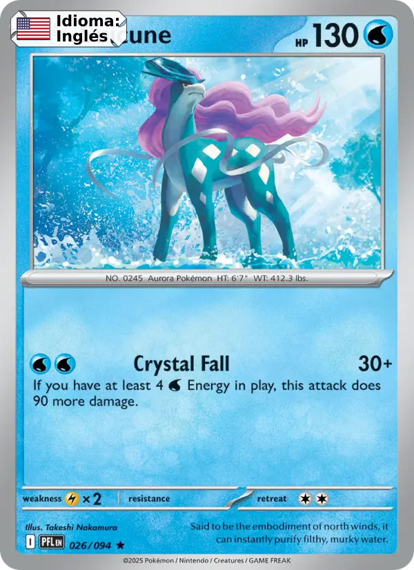 Suicune — Inglés