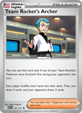 Team Rocket's Archer — Inglés