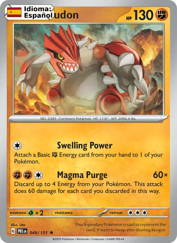 Groudon — Español