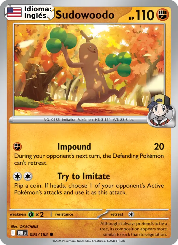 Ethan's Sudowoodo — Inglés