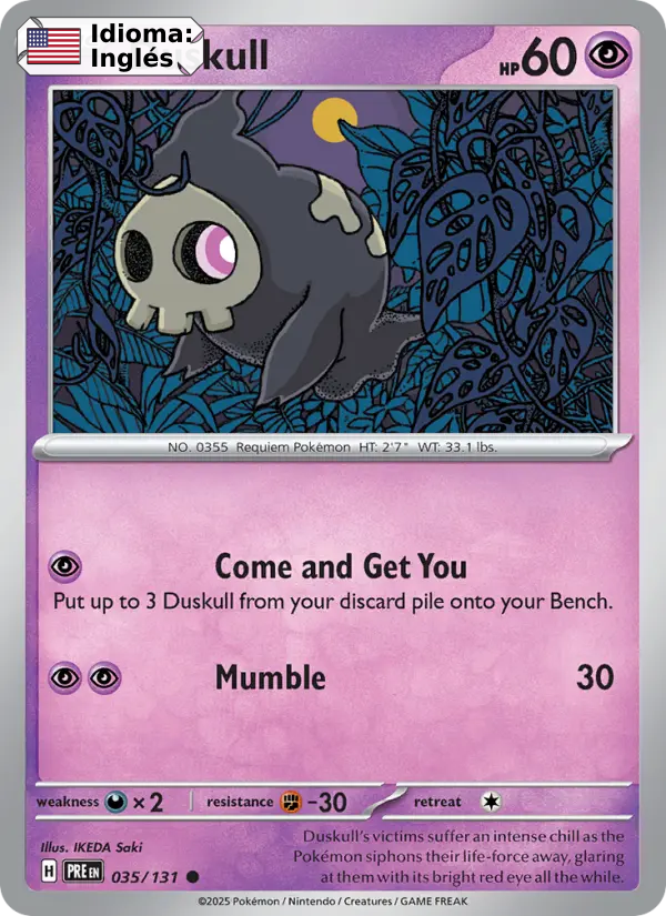Duskull — Inglés