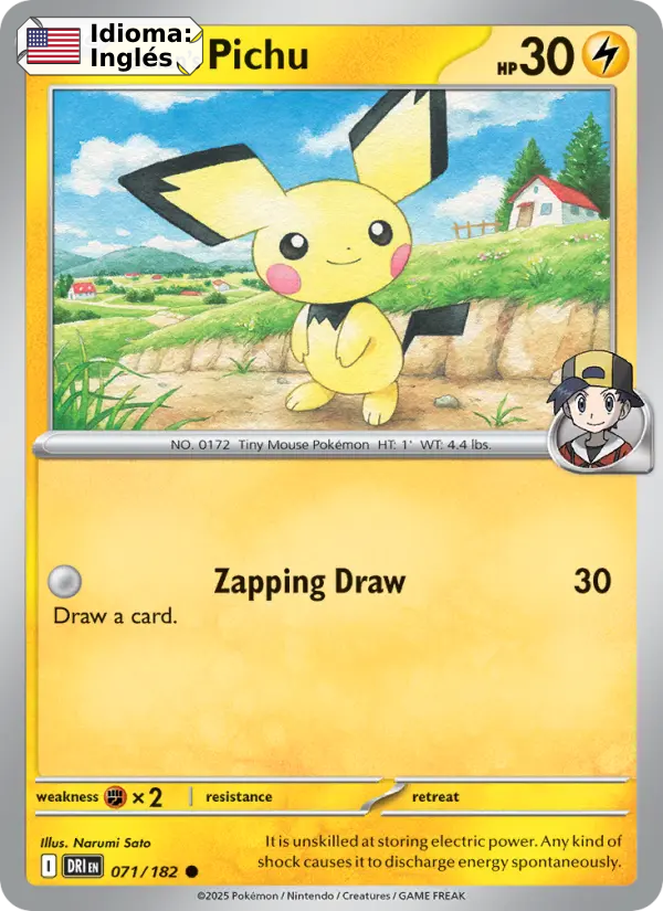 Ethan's Pichu — Inglés
