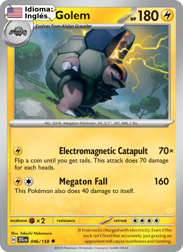 Alolan Golem — Inglés