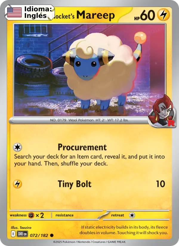 Team Rocket's Mareep — Inglés