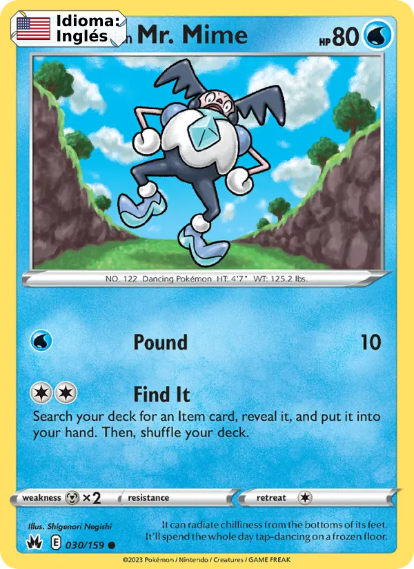 Galarian Mr. Mime — Inglés