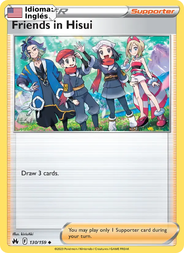 Friends in Hisui — Inglés