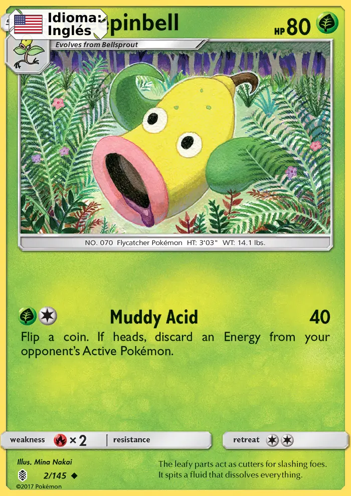 Weepinbell — Inglés