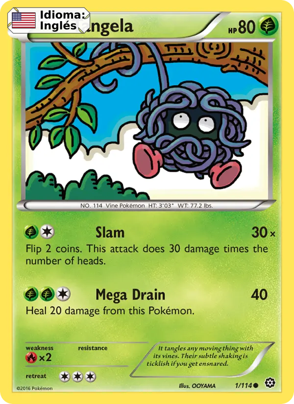 Tangela — Inglés