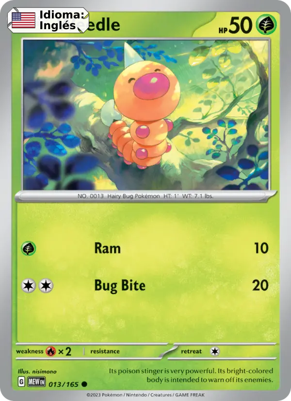 Weedle — Inglés