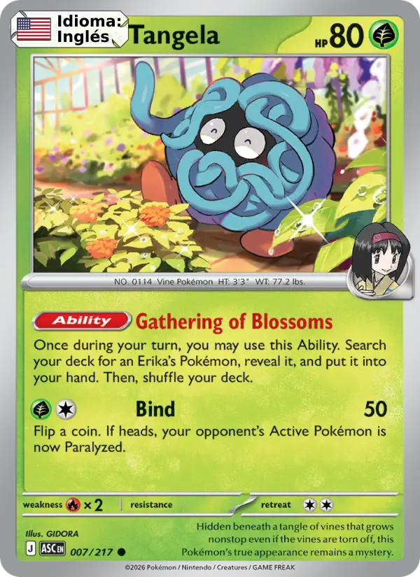 Erika's Tangela — Inglés