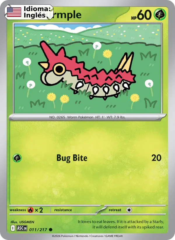 Wurmple — Inglés