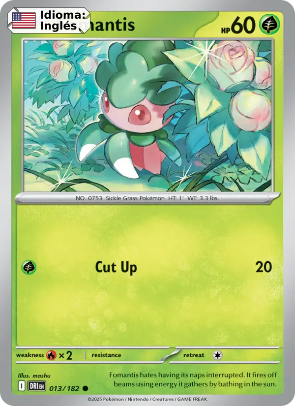 Fomantis — Inglés