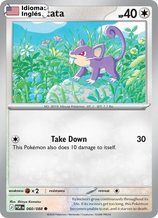 Rattata — Inglés