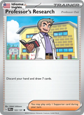 Professor's Research — Inglés