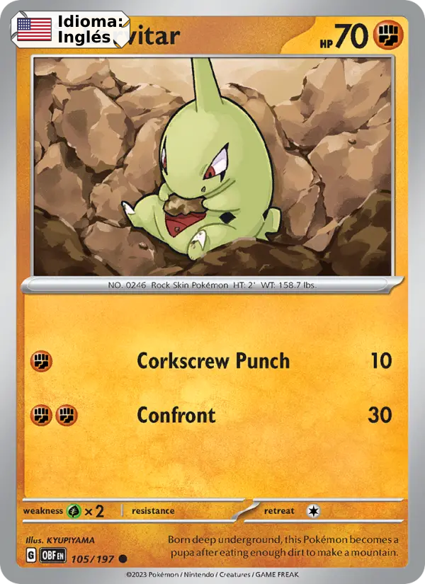 Larvitar — Inglés