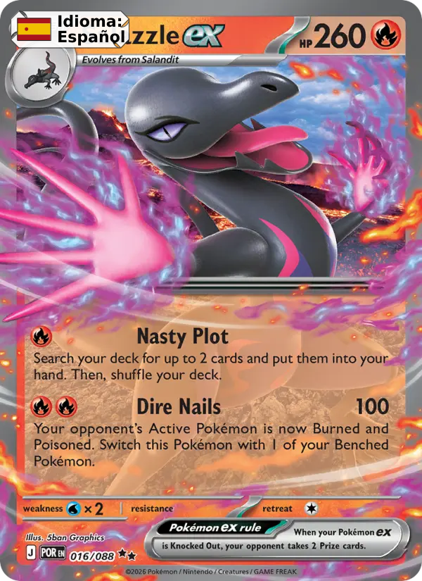Salazzle ex — Español