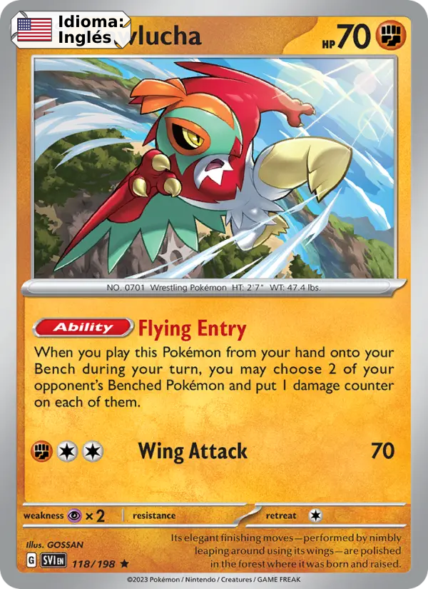 Hawlucha — Inglés