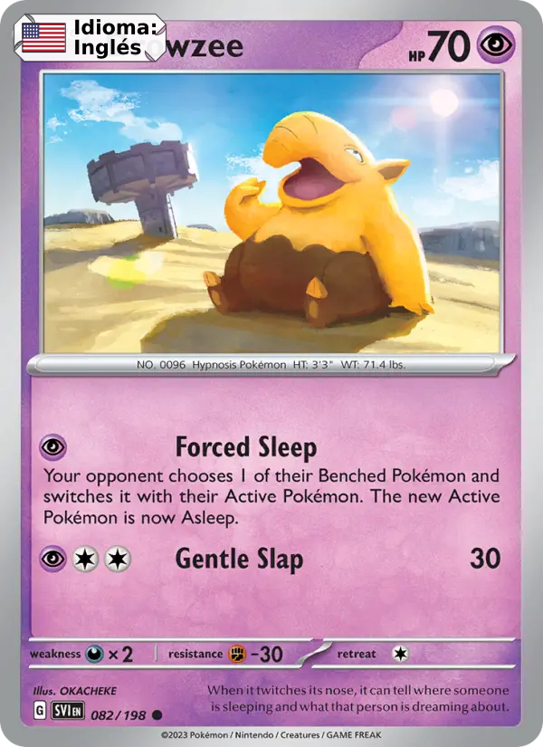 Drowzee — Inglés