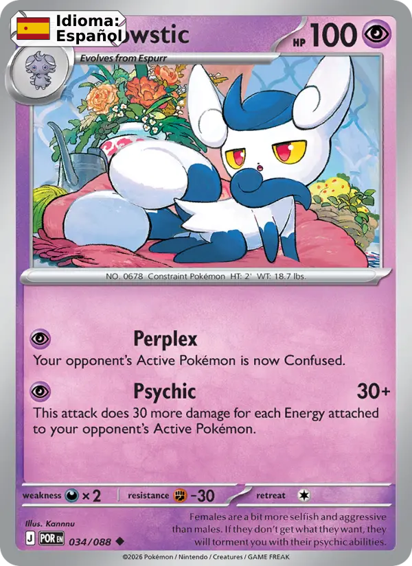 Meowstic — Español