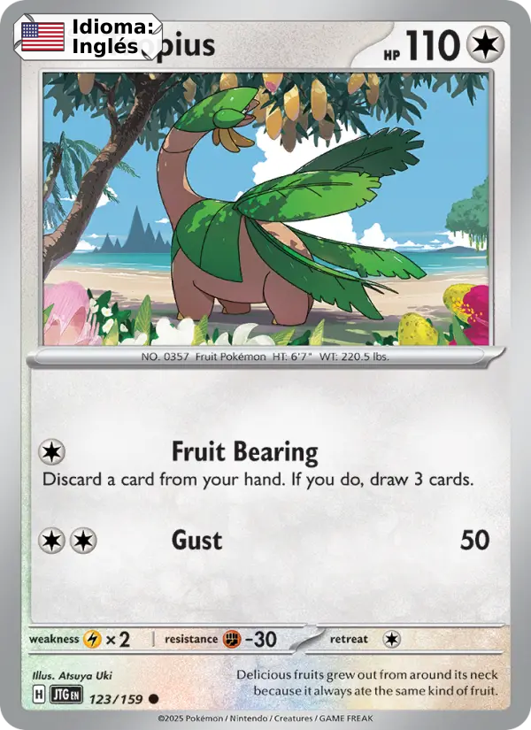 Tropius — Inglés