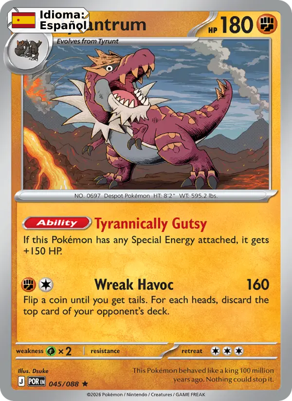 Tyrantrum — Español
