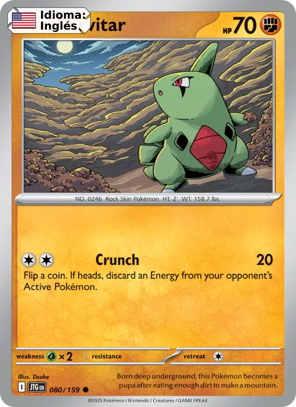 Larvitar — Inglés
