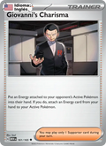 Giovanni's Charisma — Inglés
