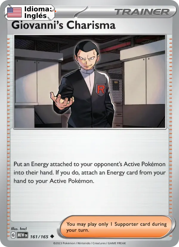 Giovanni's Charisma — Inglés