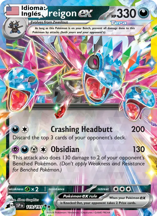 Hydreigon ex — Inglés