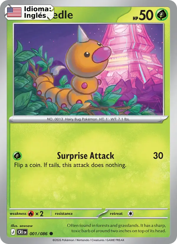 Weedle — Inglés