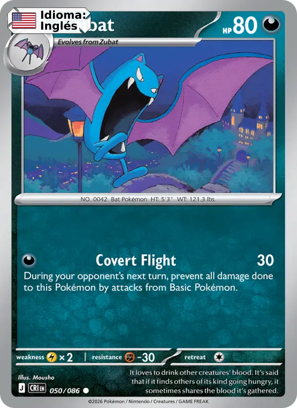 Golbat — Inglés