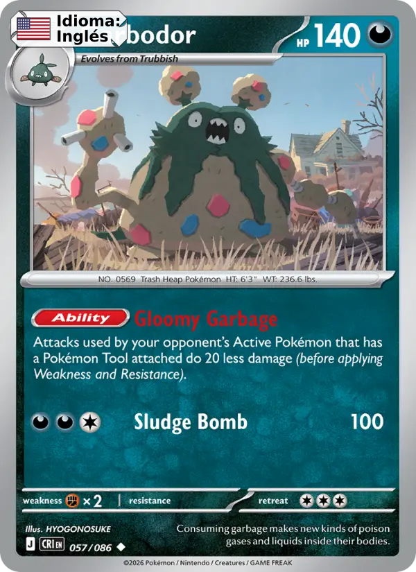 Garbodor — Inglés