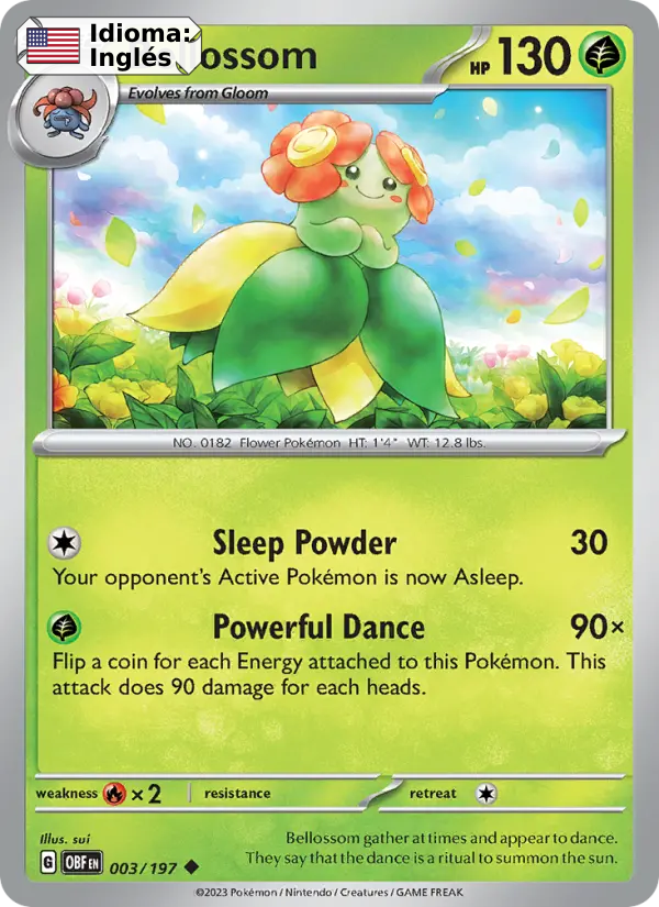 Bellossom — Inglés
