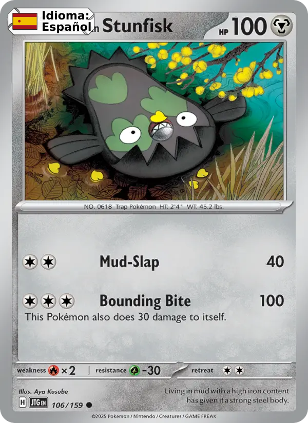 Galarian Stunfisk — Español