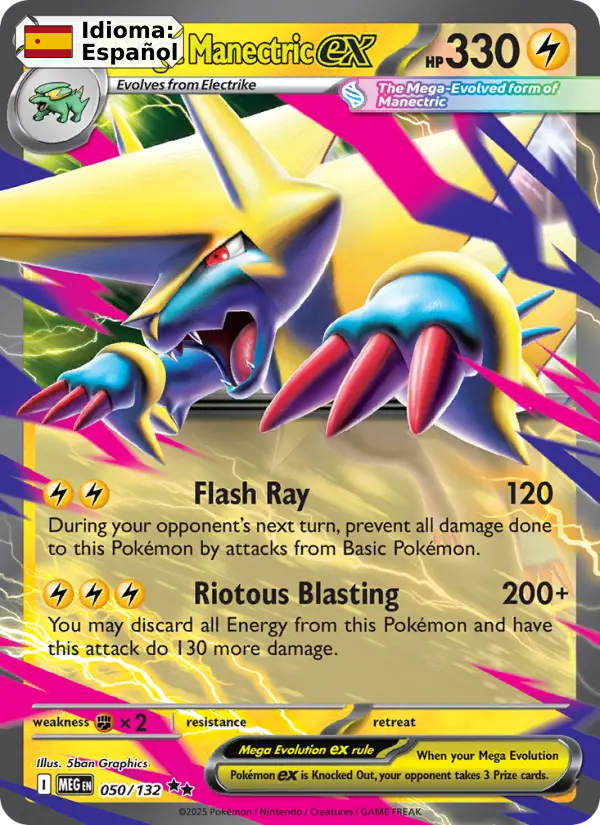 Mega Manectric ex — Español