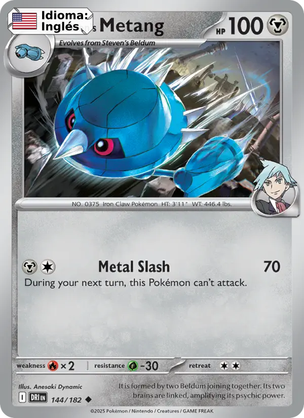 Steven's Metang — Inglés