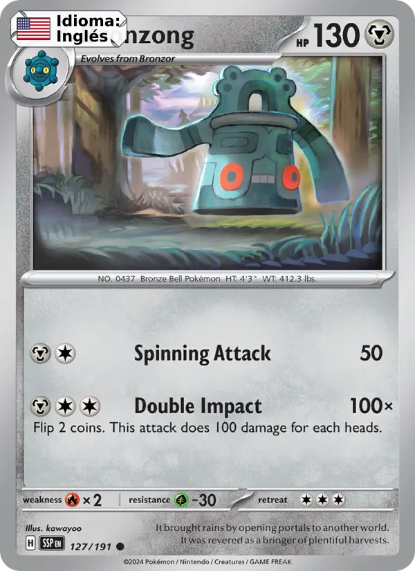 Bronzong — Inglés
