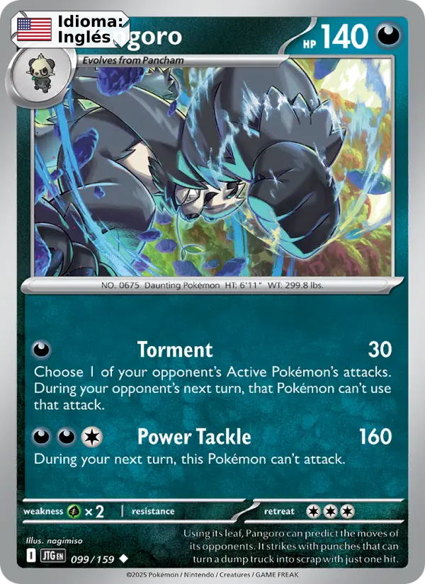 Pangoro — Inglés