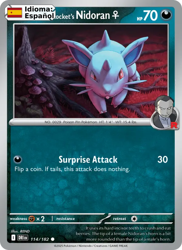 Team Rocket's Nidoran♀ — Español