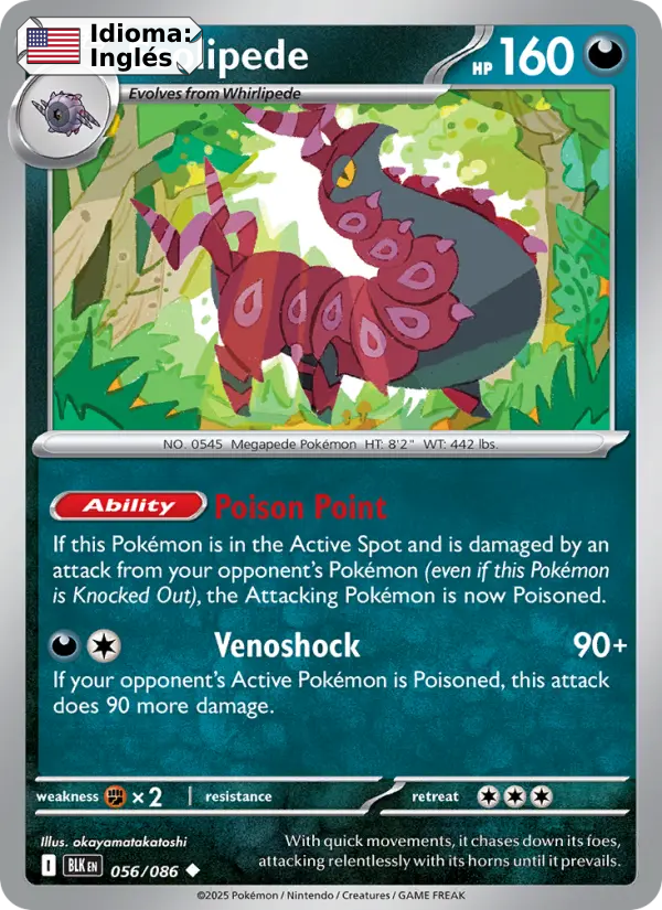 Scolipede — Inglés