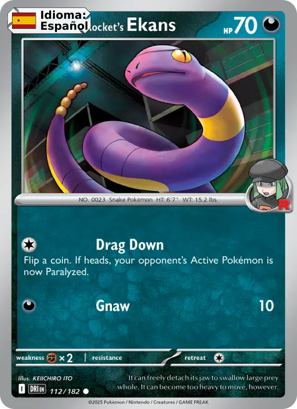 Team Rocket's Ekans — Español